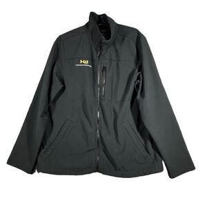 LL Bean Jacket Mens L Reg Gray Full Zip Windproof Softshell‎ Outdoors